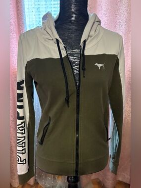 Pink zip-up hoodie
